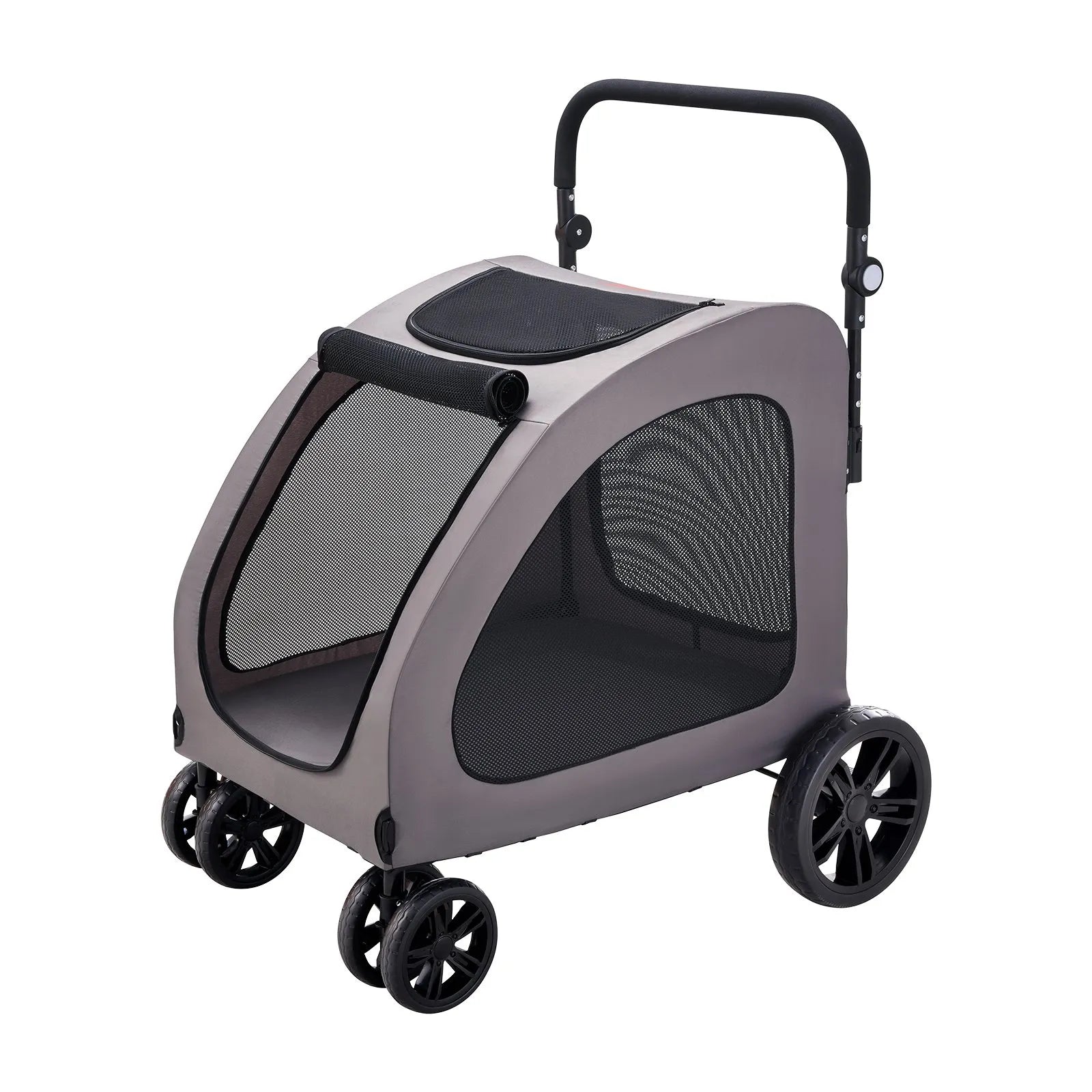 VEVOR Pet Stroller 4-Wheels Dog Stroller Carrier 160lbs Weight Capacity Portable