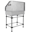 VEVOR Dog Grooming Tub 38 Inch Stainless Steel Professional Pet Bathing Tub Station Small Medium Pet Grooming Tub Wash Shower Sink with Faucet and Accessories Dog Washing Station Pet Bath Tub