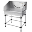 VEVOR Dog Grooming Tub 38 Inch Stainless Steel Professional Pet Bathing Tub Station Small Medium Pet Grooming Tub Wash Shower Sink with Faucet and Accessories Dog Washing Station Pet Bath Tub