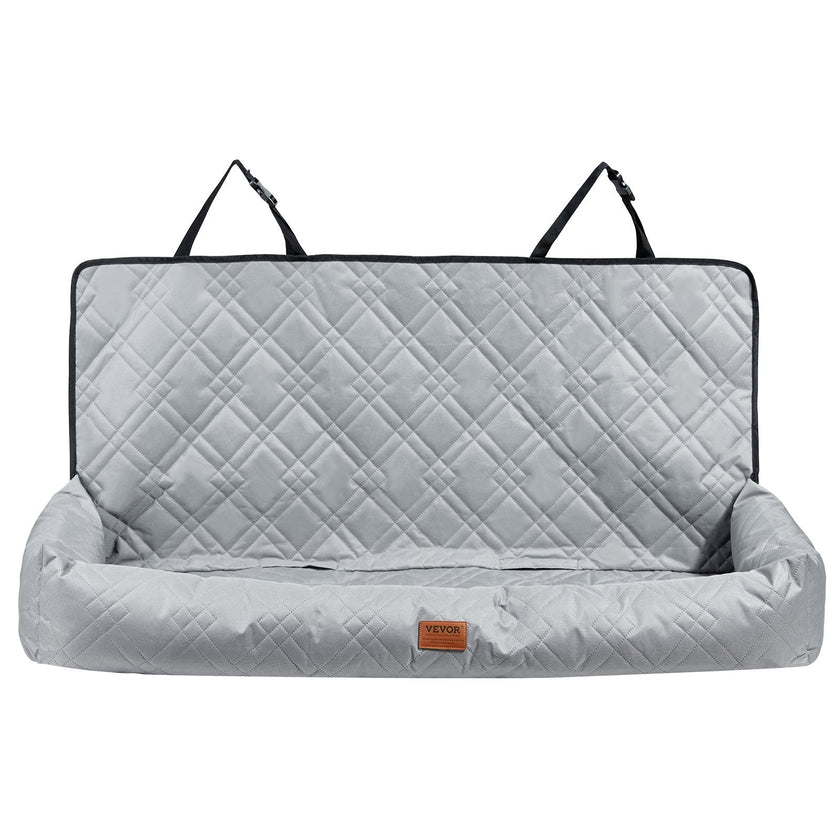 VEVOR Dog Booster Car Seat Pet Car Seat for Medium Large Dog up to 100 lbs Gray