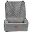 VEVOR Dog Booster Car Seat Pet Car Seat for Small Medium Dog up to 40 lbs Gray