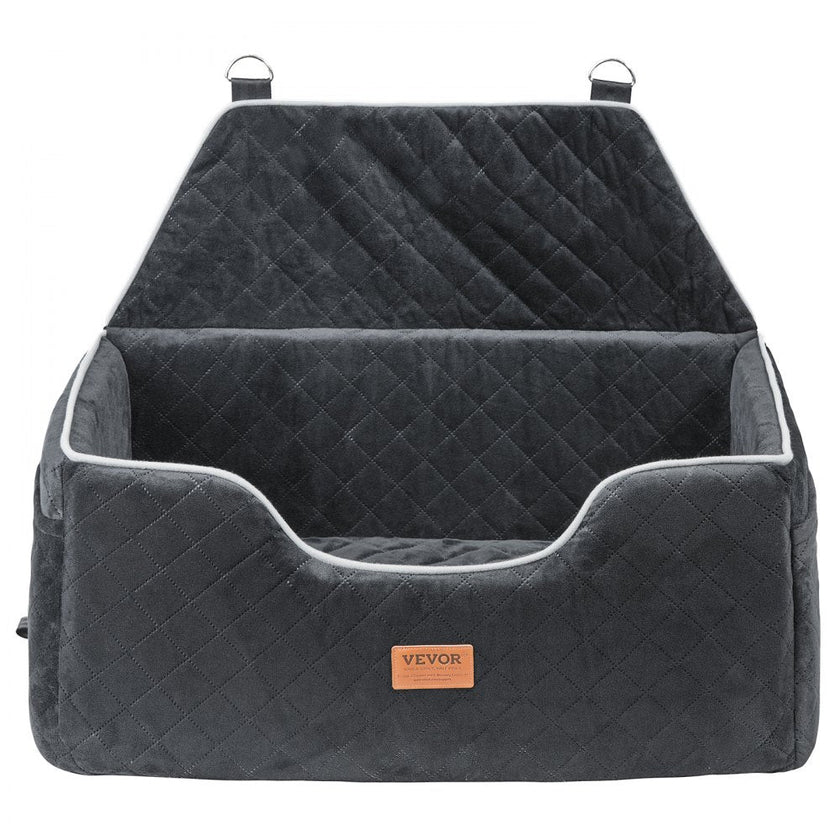 VEVOR Dog Booster Car Seat Pet Car Seat for Medium Large Dog up to 55 lbs Black