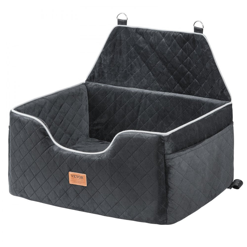 VEVOR Dog Booster Car Seat Pet Car Seat for Medium Large Dog up to 55 lbs Black