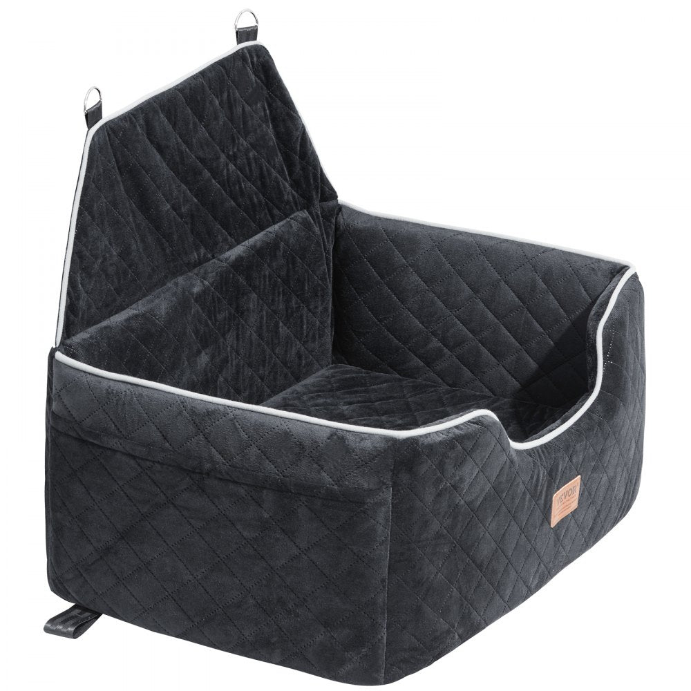VEVOR Dog Booster Car Seat Pet Car Seat for Medium Large Dog up to 55 lbs Black