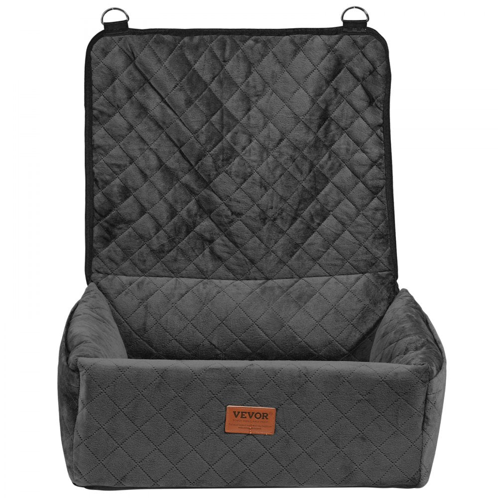 VEVOR Dog Booster Car Seat Pet Car Seat for Small Medium Dog up to 40 lbs Black