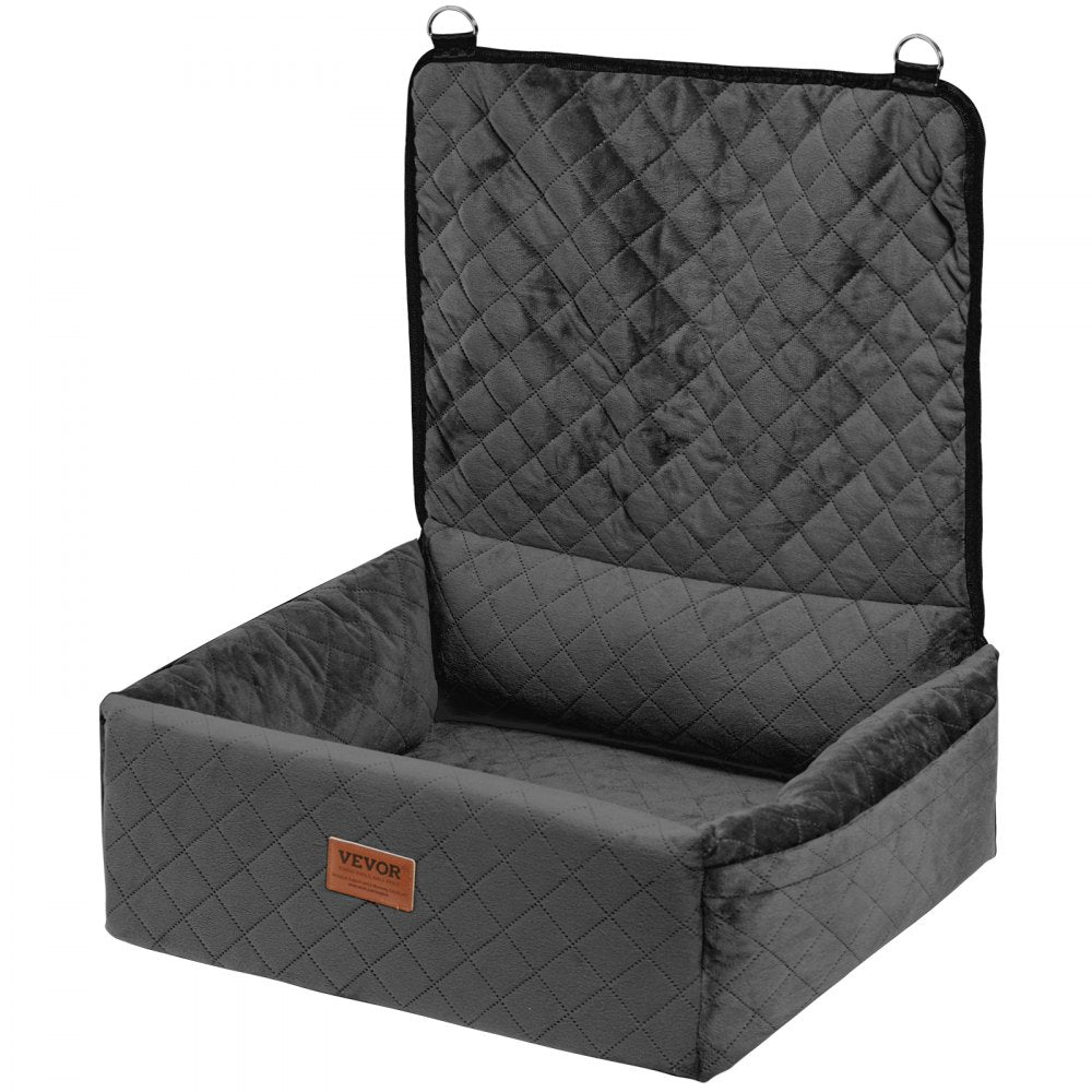 VEVOR Dog Booster Car Seat Pet Car Seat for Small Medium Dog up to 40 lbs Black