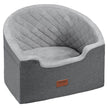 VEVOR Dog Booster Car Seat Pet Car Seat for Small Medium Dog up to 55 lbs Gray