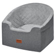 VEVOR Dog Booster Car Seat Pet Car Seat for Small Medium Dog up to 55 lbs Gray