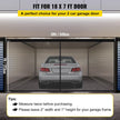 VEVOR Garage Door Screen, 16 x 7 ft for 2 Cars, 5.2 lbs Heavy-Duty Fiberglass Mesh for Quick Entry with Self Sealing Magnet and Weighted Bottom, Kids / Pets Friendly, Easy to Install and Retractable