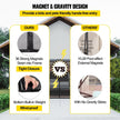 VEVOR Garage Door Screen, 18 x 7 ft for 2 Cars, 5.8 lbs Heavy-Duty Fiberglass Mesh for Quick Entry with Self Sealing Magnet and Weighted Bottom, Kids / Pets Friendly, Easy to Install and Retractable