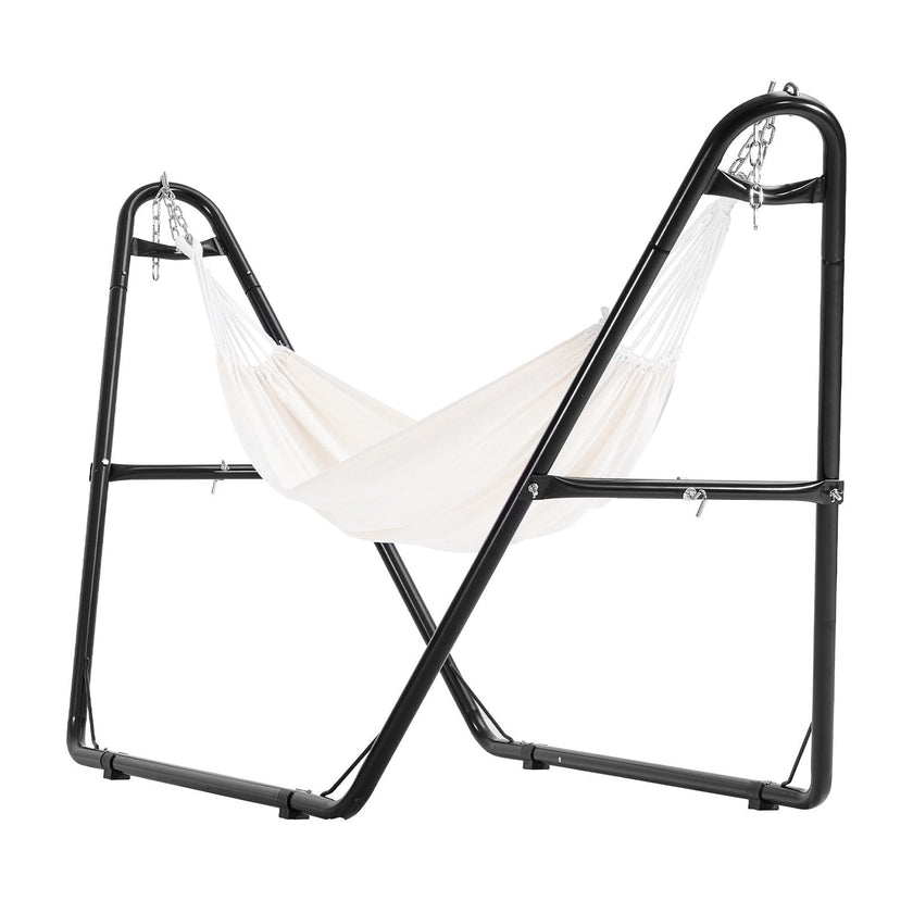 VEVOR Steel Hammock Stand 550lbs Capacity Hammock Frame Fits 7.5-13.5ft Hammocks