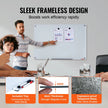 VEVOR Magnetic Glass Whiteboard, Dry Erase Board 36