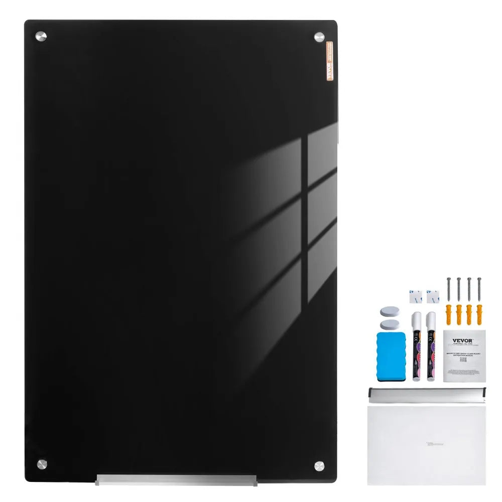 VEVOR Magnetic Glass Whiteboard, Dry Erase Board 36