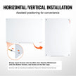 VEVOR Magnetic Glass Whiteboard, Dry Erase Board 48