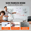 VEVOR Magnetic Glass Whiteboard, Dry Erase Board 72