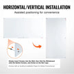 VEVOR Magnetic Glass Whiteboard, Dry Erase Board 72