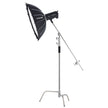 VEVOR C Stand with Boom Arm Max Height 10.83 ft/330 cm Photography Light Stand