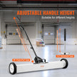 VEVOR 36-Inch Magnetic Sweeper with Wheels Telescoping Magnetic Pickup Tool