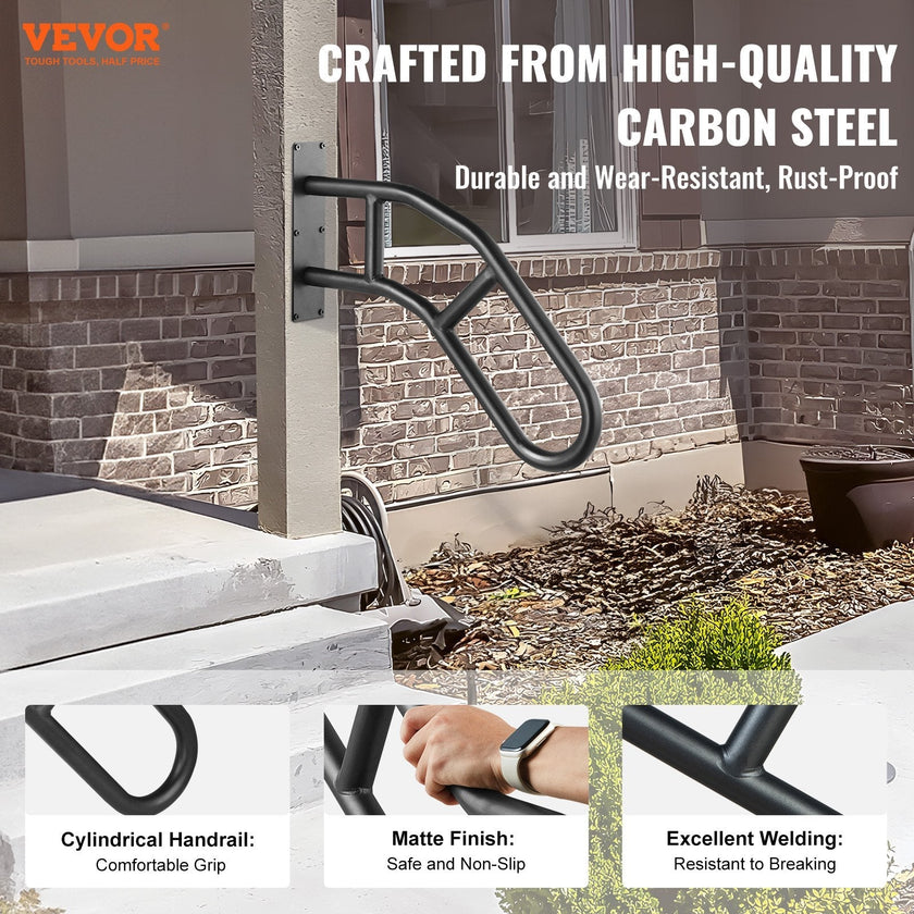 VEVOR 2 PCS Handrails for Outdoor Steps 29