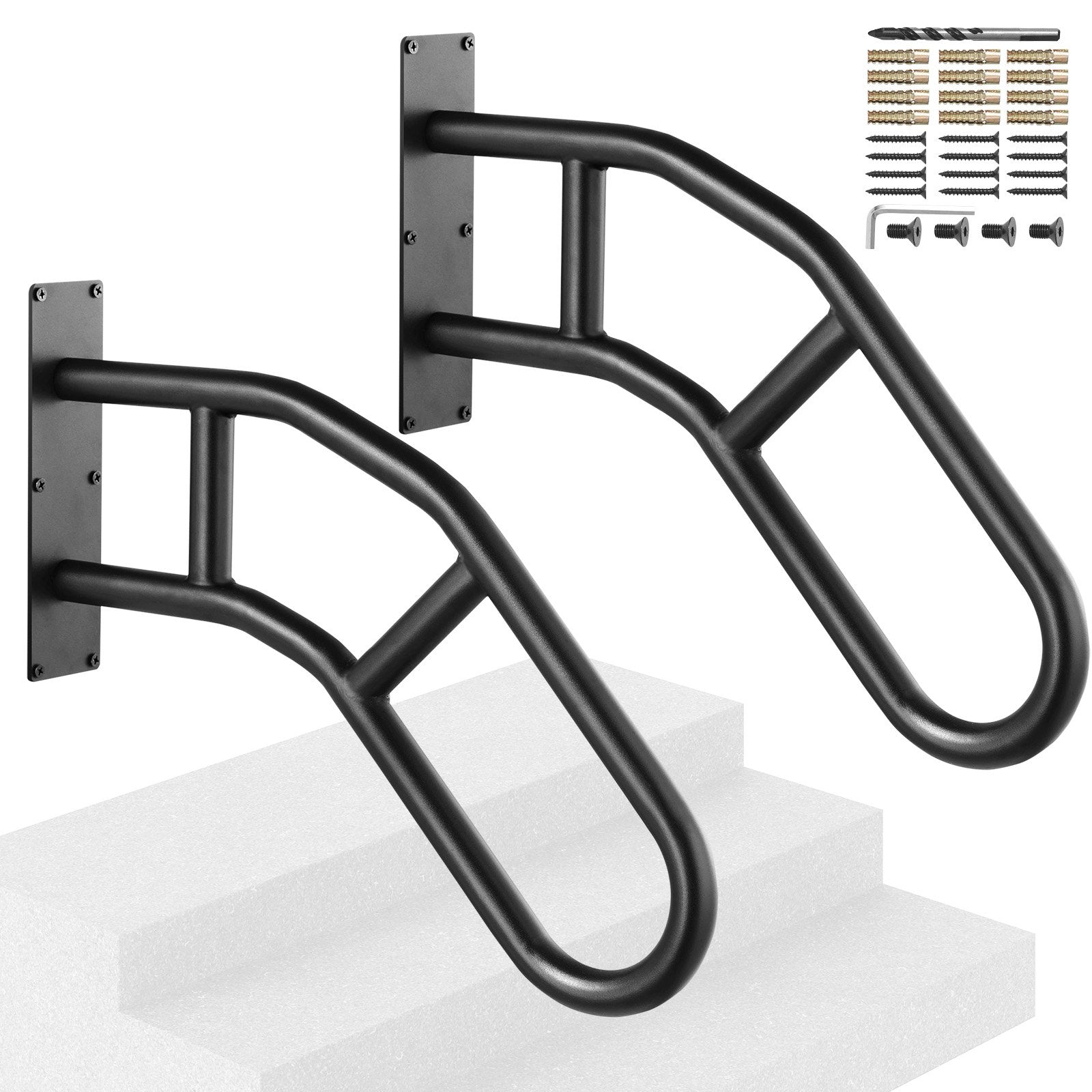 VEVOR 2 PCS Handrails for Outdoor Steps 29