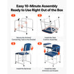 Phlebotomy Chair with Adjustable Armrests & Storage Drawer, 500 lb Capacity, Medical Blood Draw Chair