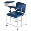 Phlebotomy Chair with Adjustable Armrests & Storage Drawer, 500 lb Capacity, Medical Blood Draw Chair