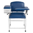 Phlebotomy Chair with Adjustable Armrests & Storage Drawer, 500 lb Capacity, Medical Blood Draw Chair