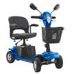VEVOR Heavy-Duty 4 Wheel Mobility Scooter for Adults & Seniors - Folding Electric Powered Mobility Scooter & 12 Mile Long Range, All Terrain Travel Scooter with 9° Climbing Capacity, 265lb Capacity