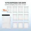 10 PACK Clear Plastic Temporary Universal Disposable Car Cover Rain Dust Garage