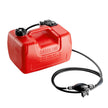 VEVOR Marine Fuel Tank, 3.17 Gallon/12L, Portable Boat Fuel Gas Tank for Outboard Engine Boats, Plastic Outboard Marine Boat Fuel Tank with Hose, Easy to Carry for Yacht, Fishing Boat, Deck Boat, Red