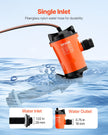 VEVOR Livewell Pump for Boat 12V 800 GPH 90°Livewell Aerator Pump Baitwell Pump