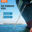 VEVOR Boat Anchor Chain Stainless Steel Lead Chain 1/4