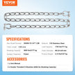 VEVOR Boat Anchor Chain Stainless Steel Lead Chain 1/4