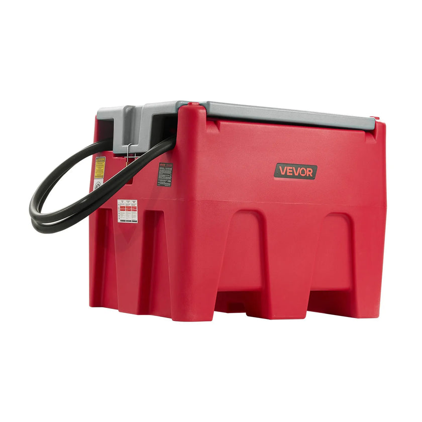 VEVOR Portable Diesel Fuel Tank 58 Gal Gasoline Tank 12V Transfer Pump 10GPM