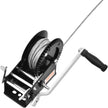 VEVOR Hand Winch, 3500 lbs Pulling Capacity, Boat Trailer Winch Heavy Duty Rope Crank with 33 ft Steel Wire Cable and Two-Way Ratchet, Manual Operated Hand Crank Winch for Trailer, Boat or ATV Towing