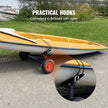 VEVOR Boat Trailer Dolly 420lbs Load Capacity, Carbon Steel Trailer Mover with 96''-116'' Adjustable Length, 16'' Pneumatic Tires & Nonslip Support Bracket, for Moving Kayak Motorboat Fishing Boat