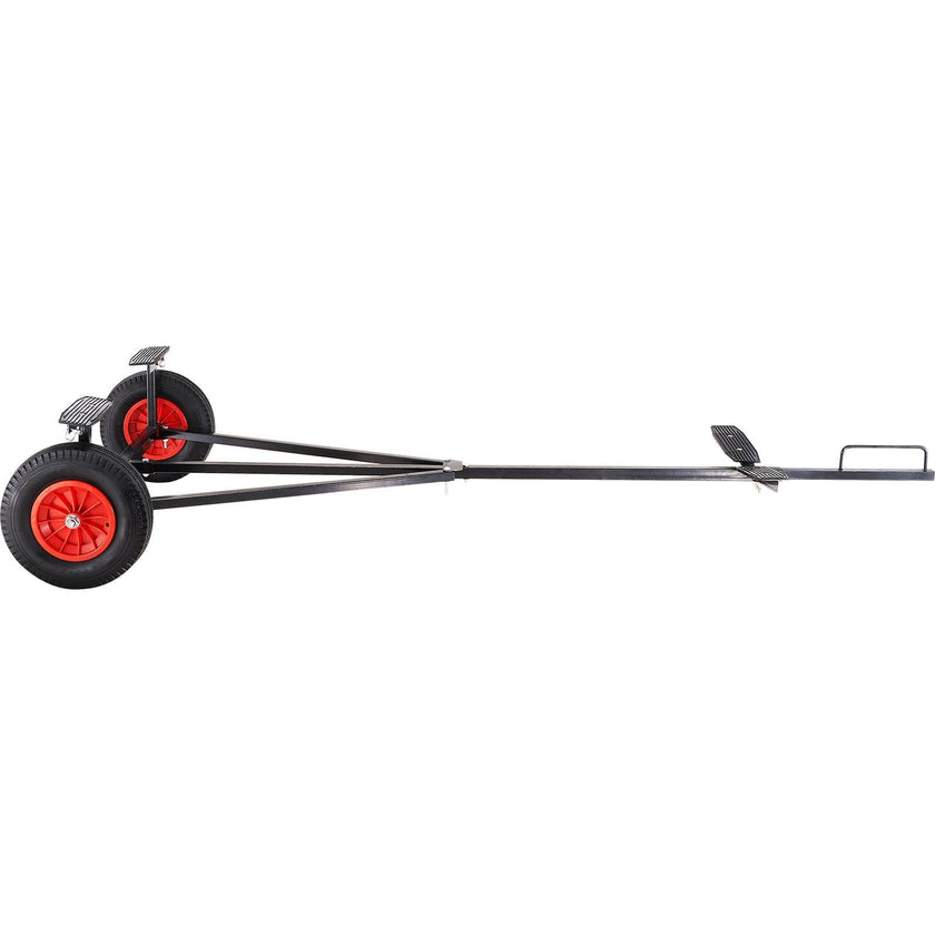VEVOR Boat Trailer Dolly 420lbs Load Capacity, Carbon Steel Trailer Mover with 96''-116'' Adjustable Length, 16'' Pneumatic Tires & Nonslip Support Bracket, for Moving Kayak Motorboat Fishing Boat