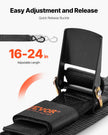 VEVOR Retractable Ratchet Straps Tie Down Straps 2 in x 2 ft for Boat (2 Pack)