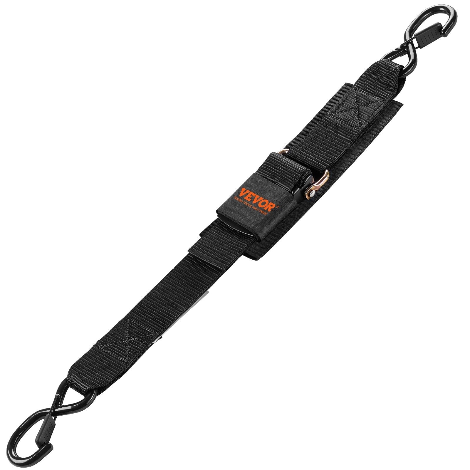 VEVOR Retractable Ratchet Straps Tie Down Straps 2 in x 2 ft for Boat (2 Pack)