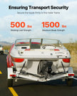 VEVOR Retractable Ratchet Straps Tie Down Straps 2 in x 4 ft for Boat (2 Pack)