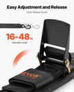 VEVOR Retractable Ratchet Straps Tie Down Straps 2 in x 4 ft for Boat (2 Pack)