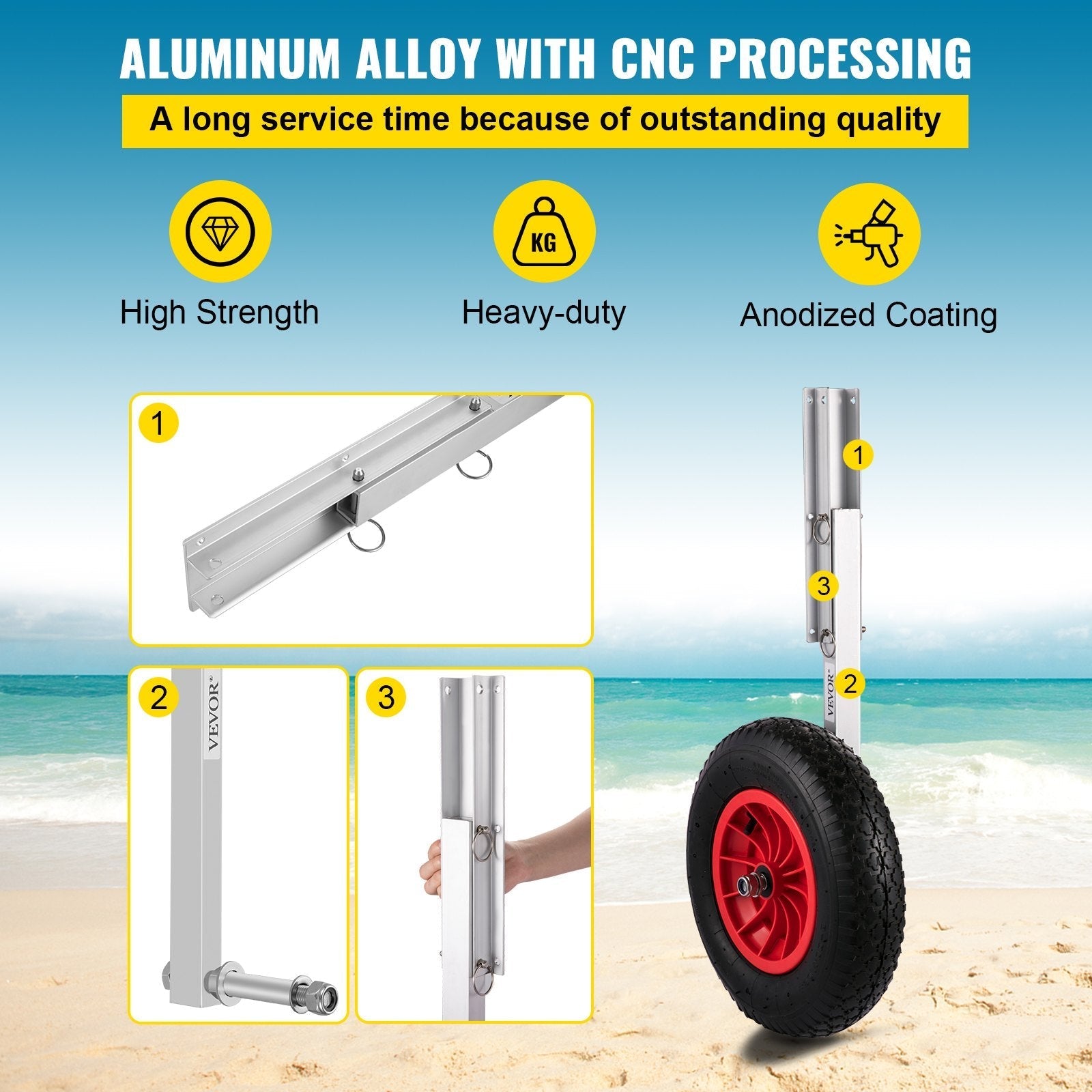 VEVOR Boat Launching Wheels, 15