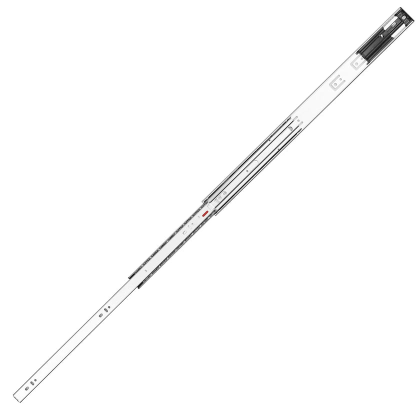 VEVOR Drawer Slides Side Mount Rails, Soft-Close 10 Pairs 24 Inch, Heavy Duty Full Extension Steel Track, Noiseless Guide Glides Cabinet Kitchen Runners with Ball Bearing, 100 Lbs Load Capacity