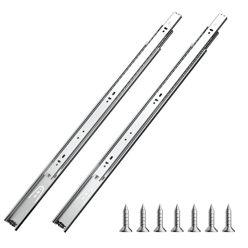 VEVOR Drawer Cabinet Slides Side Mount 22 inch 10 Pairs 100 LB Load Replacement