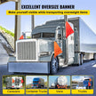 VEVOR Oversize Load Sign Oversize Flag 18 x 18 Inch Wide Load Signs for Trucks
