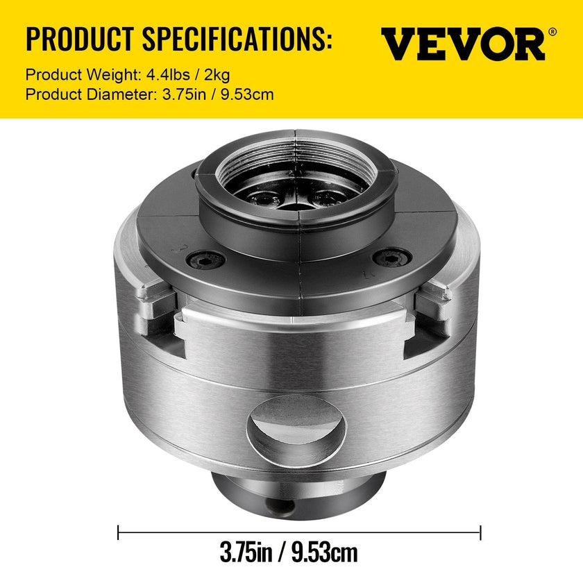 VEVOR Wood Lathe Chuck, 3.75