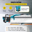 VEVOR 40 Inch Tile Cutter Single Rail Double Brackets Manual Tile Cutter 3/5 in Cap w/Precise Laser Manual Tile Cutter Tools for Precision Cutting (40 Inch)