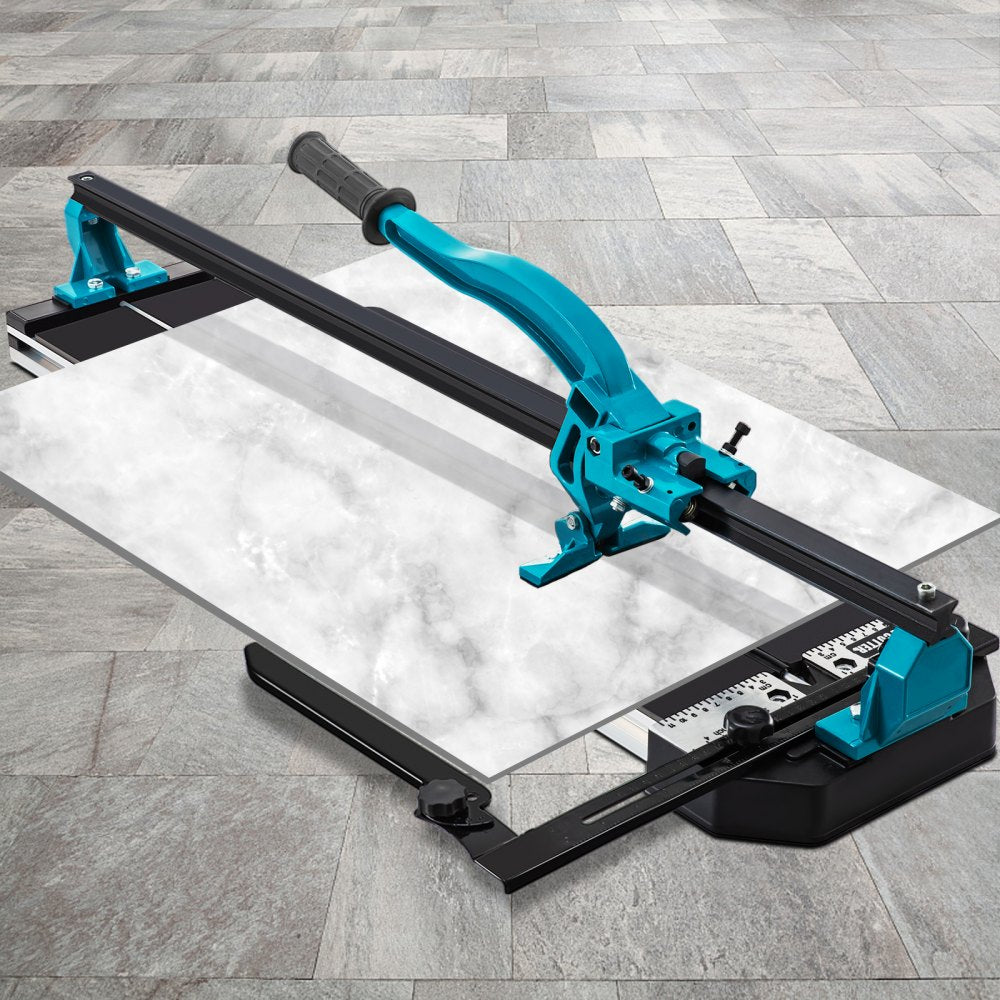 VEVOR Tile Cutter, 24 Inch Manual Tile Cutter, Tile Cutter Tools w/Single Rail Double Brackets, 3/5 in Cap w/Precise Laser Guide, Tile Cutter Porcelain Tools for Precision Cutting Porcelain Tiles