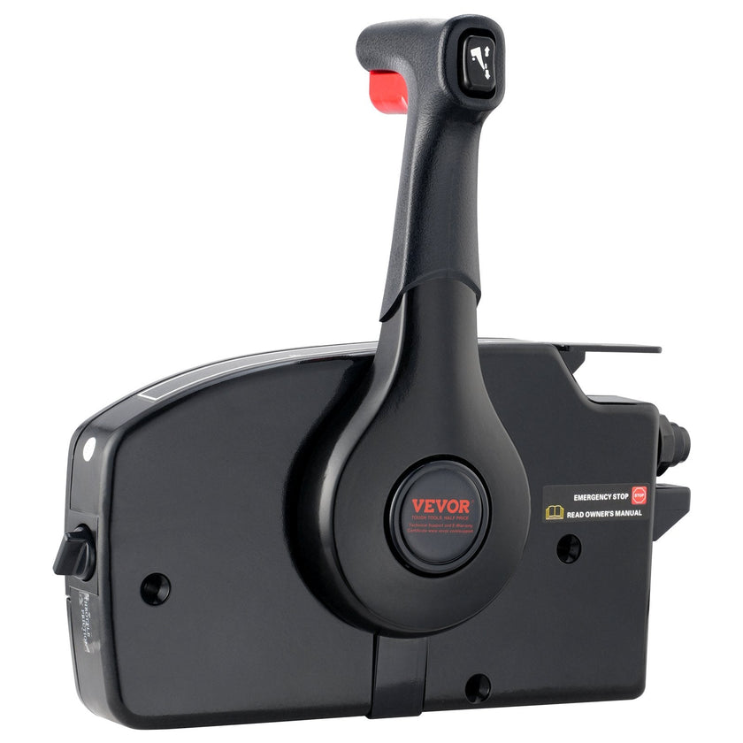 VEVOR Boat Throttle Control, 881170A13 Side-Mounted Outboard Remote Control Box for Mercury PT 4-Stroke, Marine Throttle Control Box with Power Trim Switch, 16.6 ft Harness 14 Pin, and Lanyard
