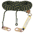 VEVOR Vertical Lifeline 150ft (45.7m) Outdoor Climbing Rope Black & Yellow